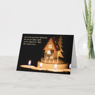 Carte Allemand Romantique Joyeux voeux de Noël