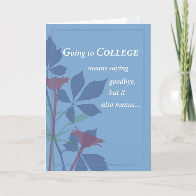 Carte Aller à l'adieu du collège (Devant)