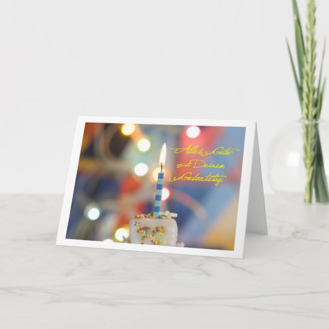 Carte Alles Gute zu Deinem Geburtstag (Devant)