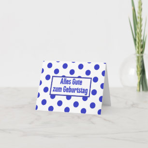Carte Alles Gute zum Geburtstag, anniversaire allemand