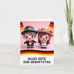 Carte Alles Gute zum Geburtstag, heureux anniversaire al