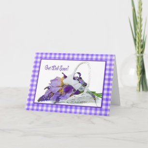 Carte Allez bien bientôt Iris Bouquet sur En vichy