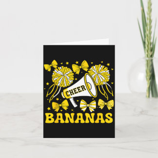 Carte Allez Cheer Bananas School Srts Équipe de Fans Nom