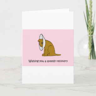 Carte Allez-y Bientôt, mignon chien de dessin