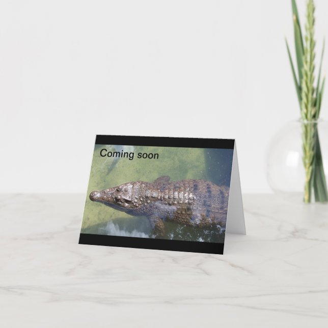 Carte Alligator Bientôt (Devant)