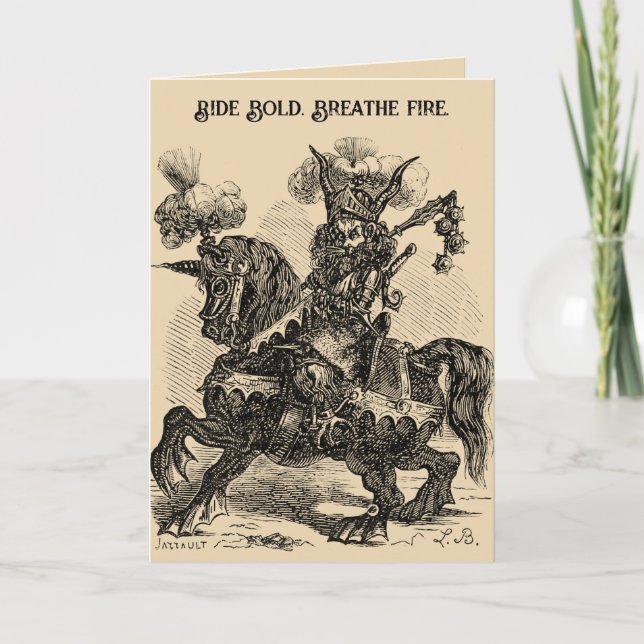 Carte Alloces Un Soldat À Tête De Lion Cracheur De Feu (Devant)