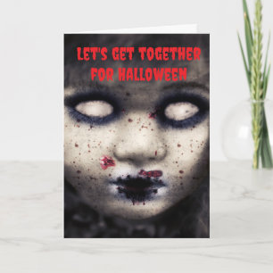 Carte Allons ensemble pour Halloween.