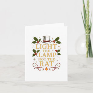 Carte Allumez La Lampe Pas Le Rat Drôle De Noël Correspo