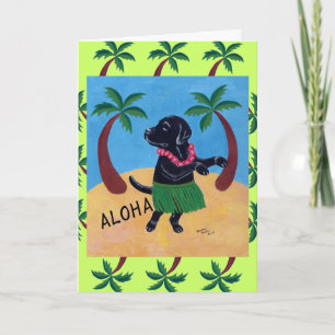 Carte Aloha Black Labrador