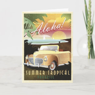Carte Aloha ! Paradis tropical d'été