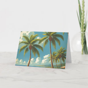 Carte Aloha Voyage Hawaïen De Style vintage De Hawaii