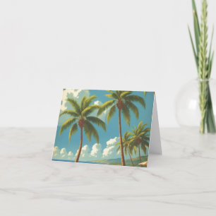 Carte Aloha Voyage Hawaïen De Style vintage De Hawaii