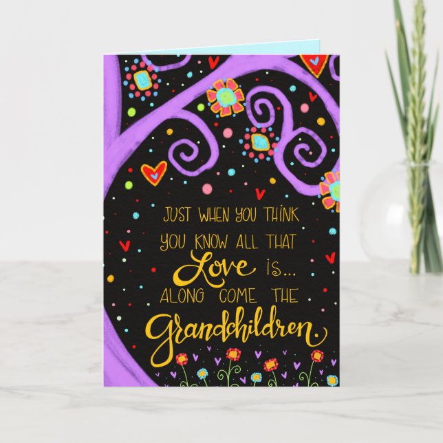 Carte "Along Come the Grandchildren" (Devant)
