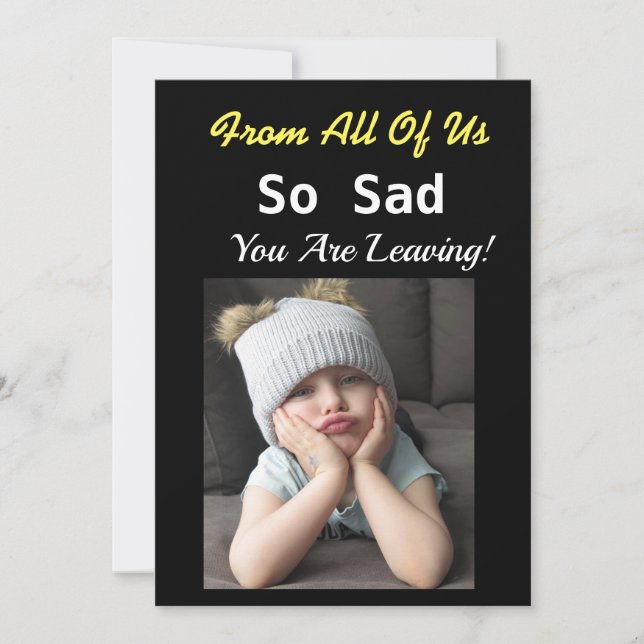 Carte Alors Triste Retraite Drôle Grumpy Girl Nous Tous (Devant)