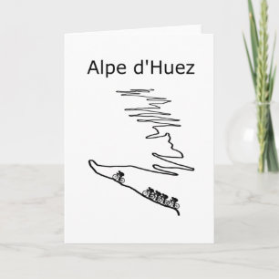 Carte Alpe de Huez en France à vélo pour hommes et femme
