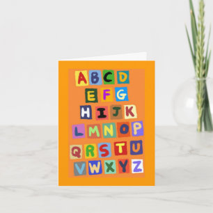 Carte alphabet