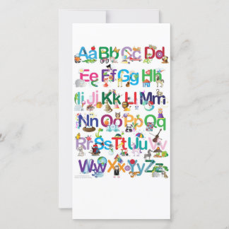 Carte Alphabet amusant
