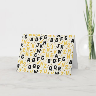 Carte Alphabet Artisanal Bumblebee & Onyx