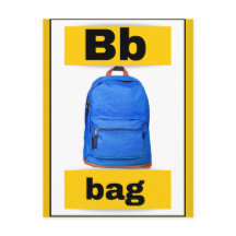 carte alphabet (avec image réelle)