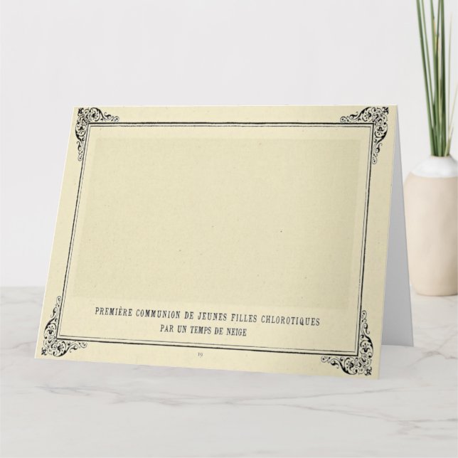 Carte Alphonse Allais, April Fools, Blanc, Art Abstrait (Devant)