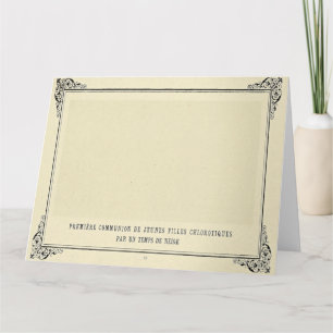 Carte Alphonse Allais, April Fools, Blanc, Art Abstrait