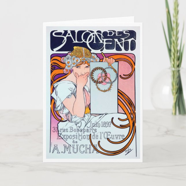 Carte Alphonse Mucha (Devant)