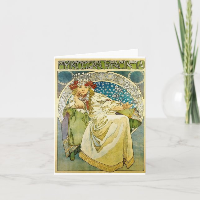 Carte Alphonse Mucha Princess Hyacinth (Devant)