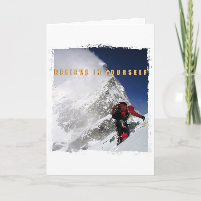Carte Alpiniste motivant (Devant)