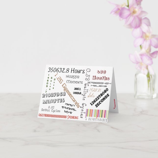 Carte alternative 40e anniversaire (Orchidée)