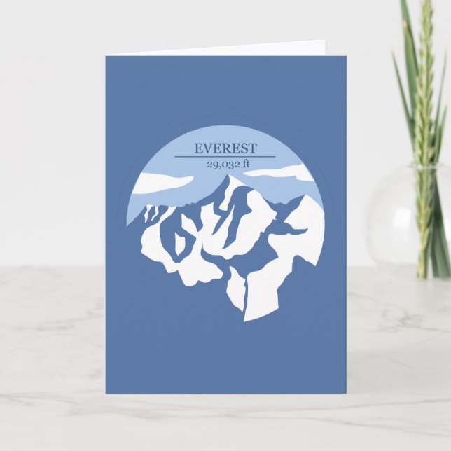 Carte Altitude du mont Everest (Devant)