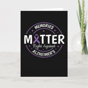 Carte Alzheimer Brain Awareness Support Memories Matter
