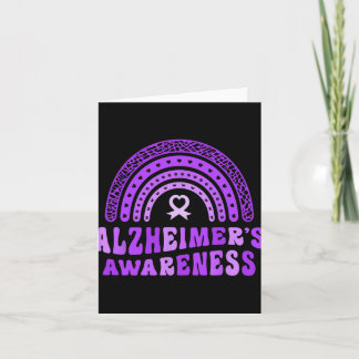 Carte Alzheimer et #39 ; s Sensibilisation mignon pourpr