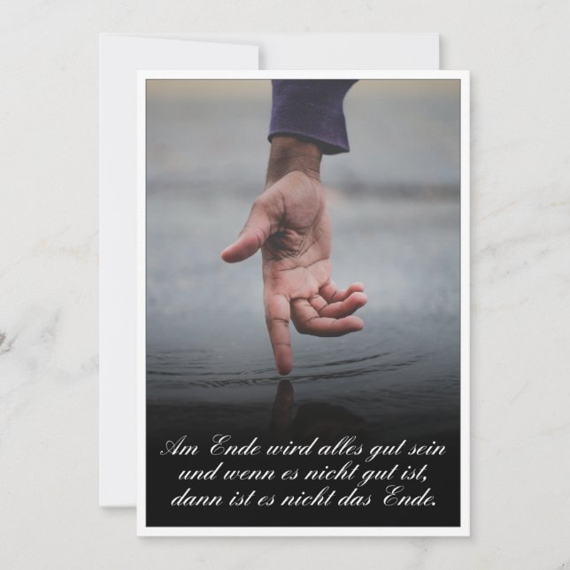 Carte Am Ende avec alles gut sein (Devant)
