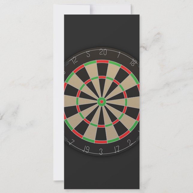 Carte Amant en tableau noir 🎯 😍 fléchettes (Devant)