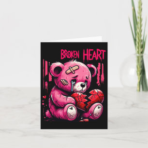 Carte Amant Perdant Dégoulinant de Douleur Cœur Brisé Ou