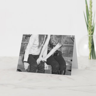 Carte Amants sur un banc