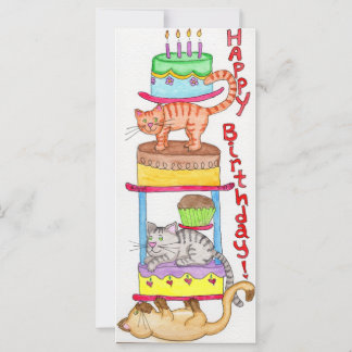 Carte Amateur de chats pour son anniversaire