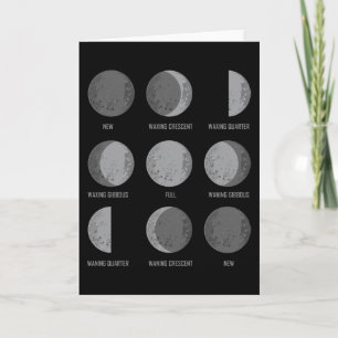 Carte Amateur d'espace Astronomie Adulte Passion Lune Lu