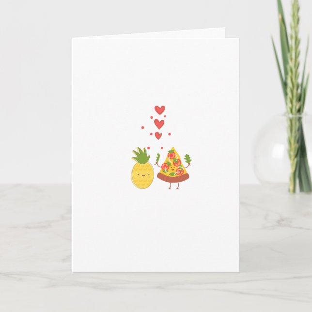 Carte Amateurs de pizza à l'ananas (Devant)