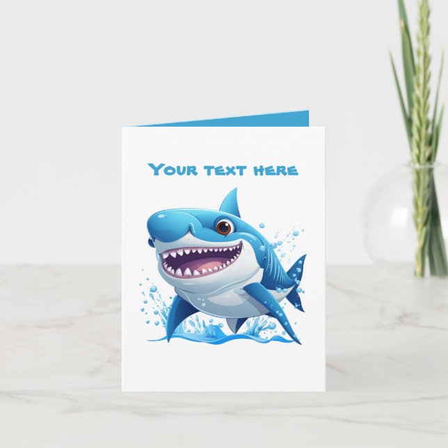 Carte Amateurs de requins cool ajouter du texte (Devant)