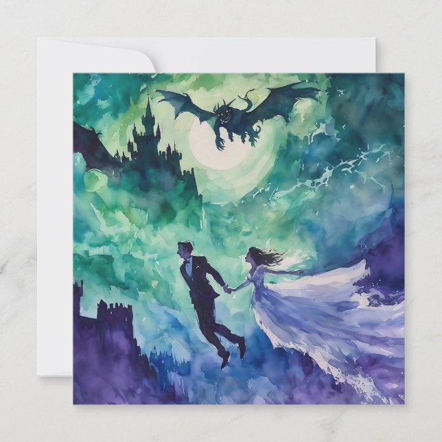 Carte Amateurs de vol - Peinture aquarelle (Devant)