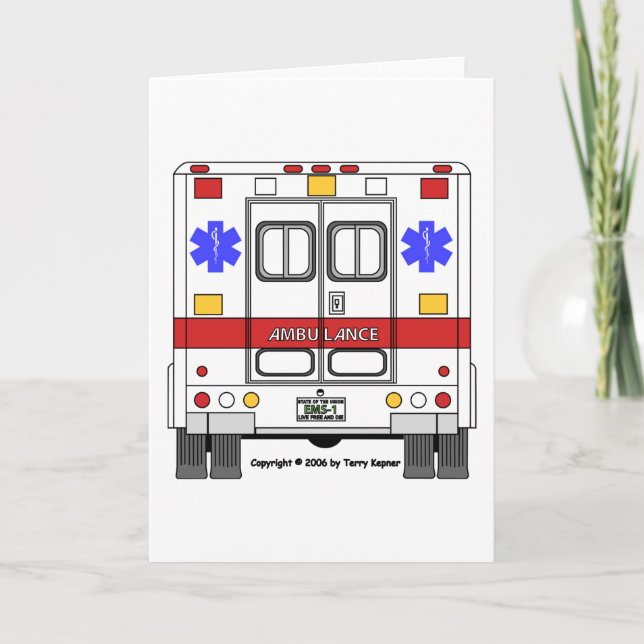 Carte Ambulance de services médicaux de secours (SME) (Devant)