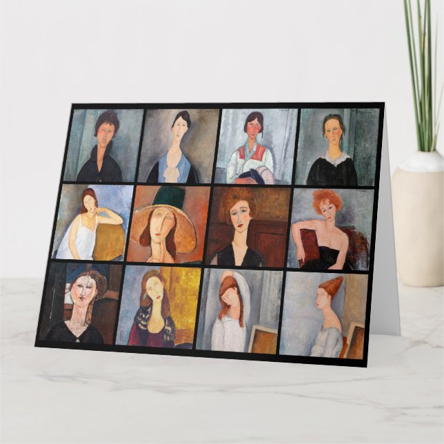 Carte Amedeo Modigliani - Collage de chefs-d'oeuvre (Devant)