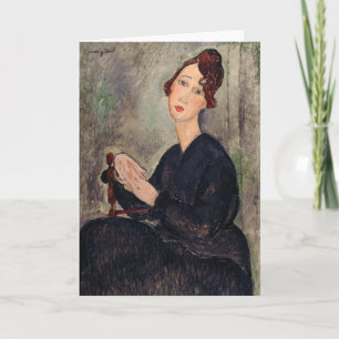 Carte Amedeo Modigliani - Portrait de Dedie Hayden