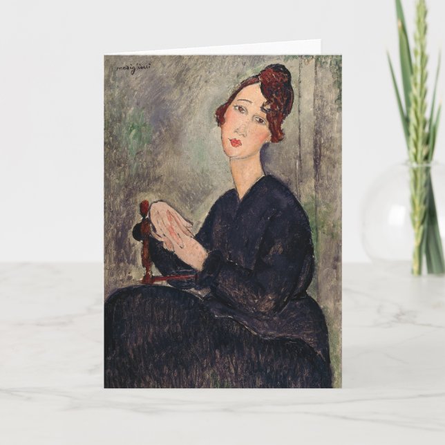 Carte Amedeo Modigliani - Portrait de Dedie Hayden (Devant)