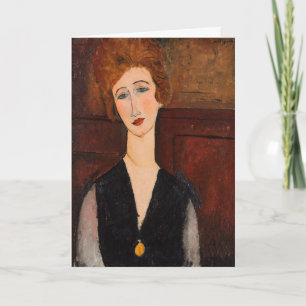 Carte Amedeo Modigliani - Portrait d'une femme