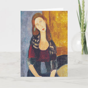 Carte Amedeo Modigliani - Portrait Jeanne Hebuterne #2