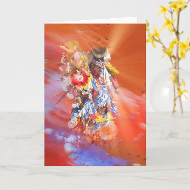 CARTE AMÉRICAINS DE LA DANSE (Fleur jaune)