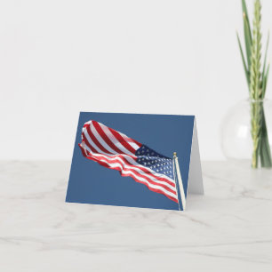 Carte American Flag Card