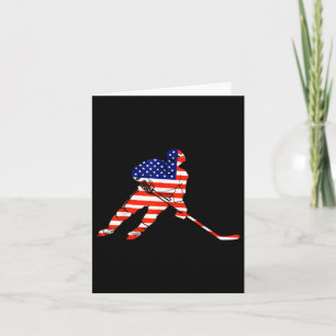 Carte American Flag Ice Hockey T-shirt Usa T-shirt.png